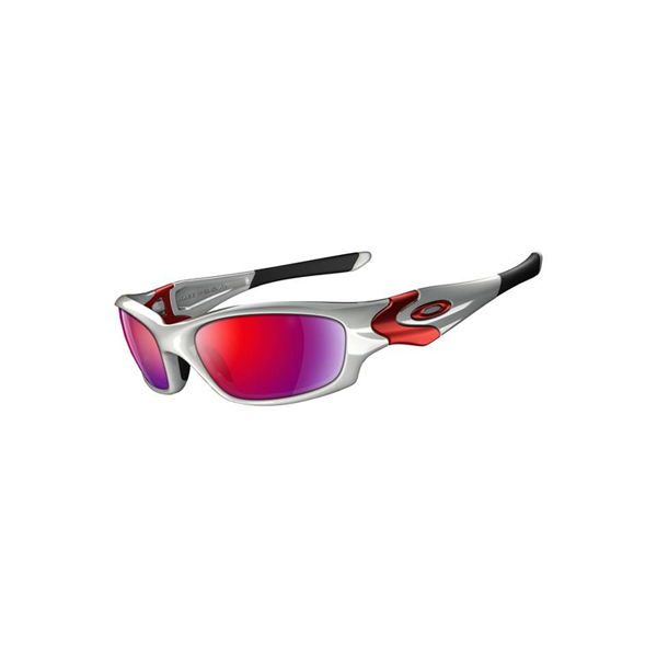 Oakley STRAIGHT JACKET White Chrome/Positive Red Iridium Sunglasses