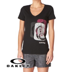 Oakley T-Shirts - Oakley Waves T-Shirt - Jet Black