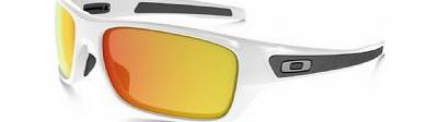 Oakley Turbine Sunglasses Polished White/ Fire