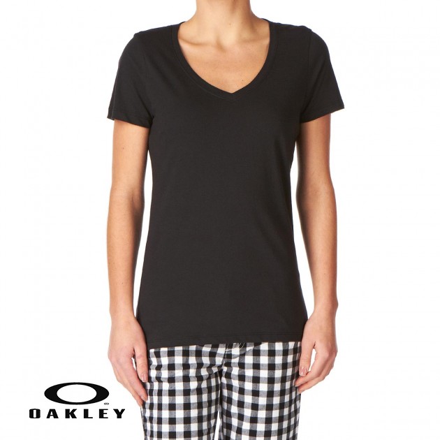 Oakley Womens Oakley Classic V T-Shirt - Jet Black