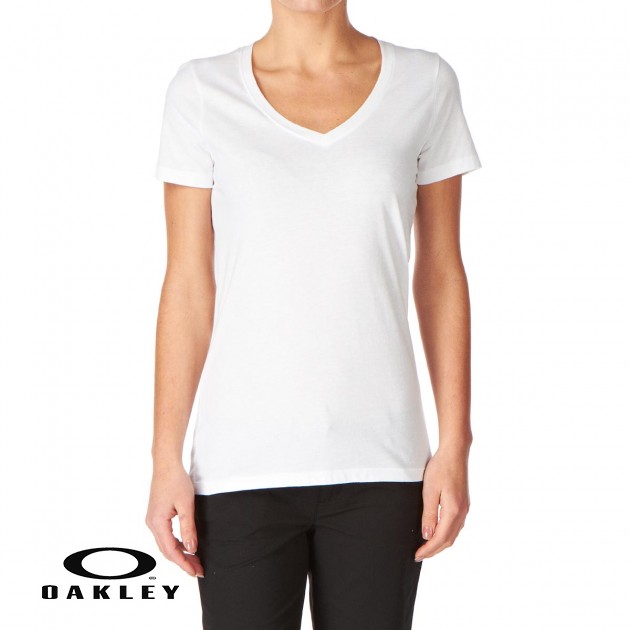 Oakley Womens Oakley Classic V T-Shirt - White