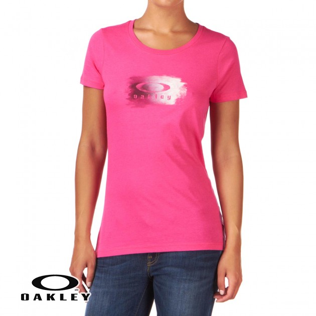 Oakley Womens Oakley Watercolour T-Shirt - Fushsia