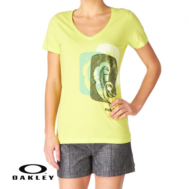 Oakley Womens Oakley Waves T-Shirt - Limeade
