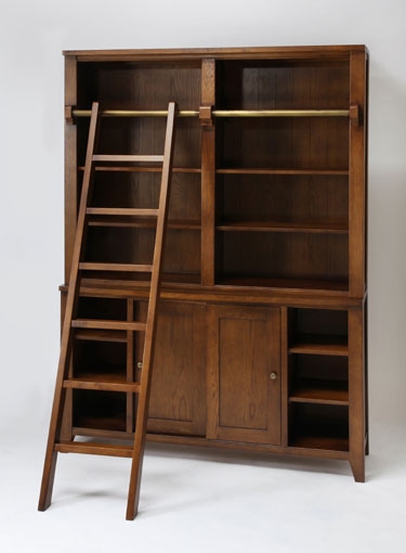 Oakridge Storage Bookcase with Ladder