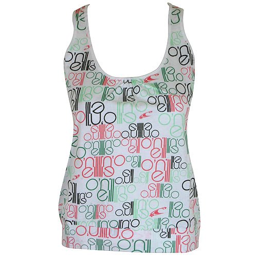 Oand#39;Neill Ladies O`eill All Ink Vest Top 101 White