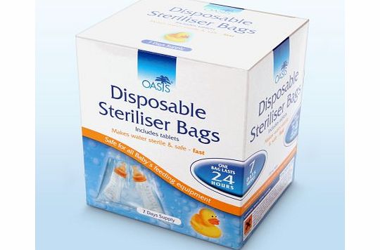Oasis Disposable Sterliser Bags (7 day supply)