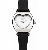 Oasis Ladies Black Leather Strap Watch