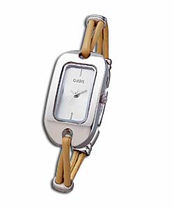 Ladies Bone String Strap Watch