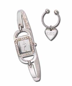 Ladies Watch and Keyring Set