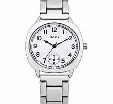 Oasis Ladies White and Silver Bracelet Watch