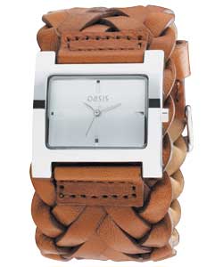 Ladies Woven Strap Watch