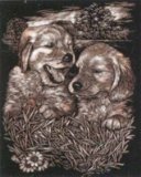 Oasis Reeves - Copper Foil Puppies Playing