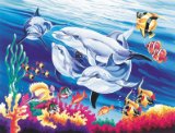 Oasis Reeves - Senior Painting By Numbers Underwater Dolphins