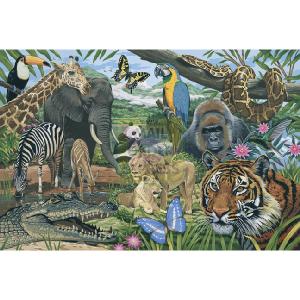 Oasis Reeves Giant Paint By Numbers Jungle Animals