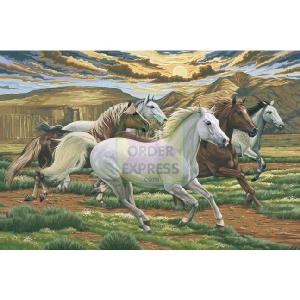 Oasis Reeves Giant Paint By Numbers Running Horses