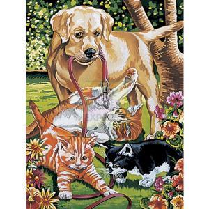 Reeves Paint By Numbers Small Dogs and Kittens
