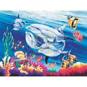 Oasis Reeves Senior Painting By Numbers Underwater Dolphins