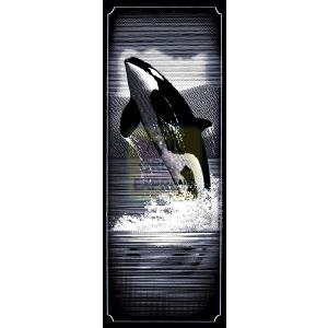Oasis Reeves Tall and Narrow Silverfoil Orca Whale