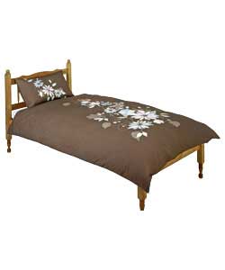Oasis Single Duvet Cover Set - Chocolate