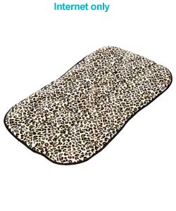 obaby Animal Print Buggy Liner - Cream and Brown