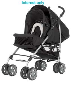 obaby Apex Tandem Stroller - Black Suede