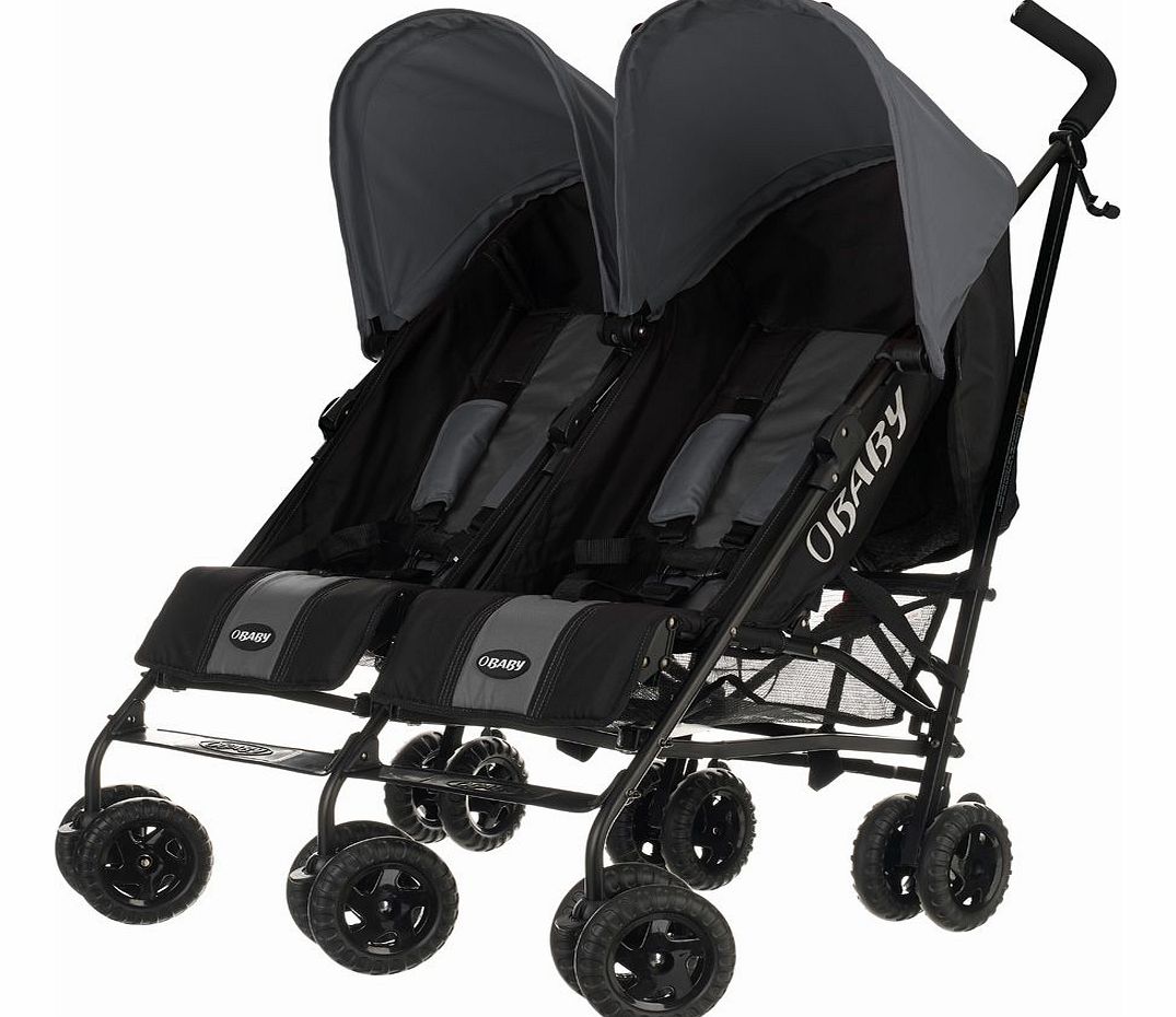 Apollo Twin Stroller Black Grey 2014