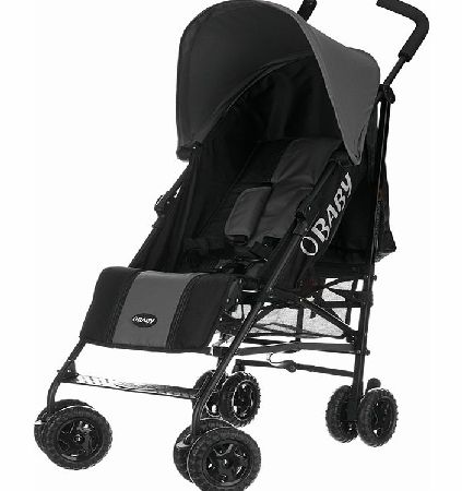 Obaby Atlas Stroller Black with Grey Hood