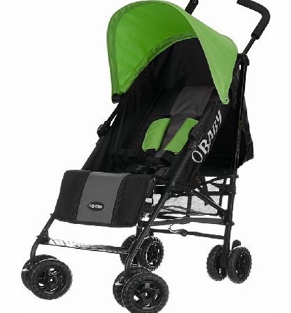 Obaby Atlas Stroller Black with Lime Hood