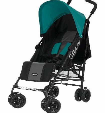 Obaby Atlas Stroller Black with Turquoise Hood