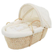 OBaby B Is For Bear Moses Basket Cream