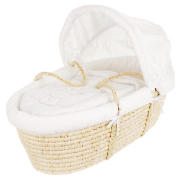 OBaby B Is For Bear Moses Basket White