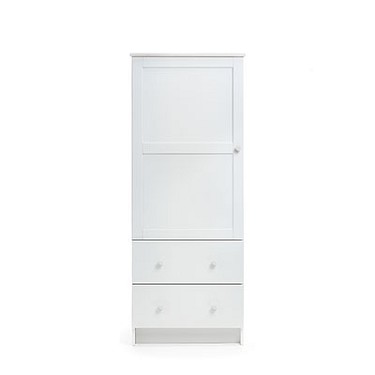 OBaby Classic Single White Wardrobe