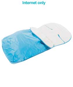 obaby Fleece Lined Footmuff - Blue