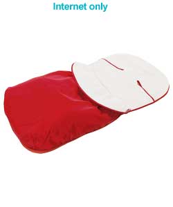 obaby Fleece Lined Footmuff - Red