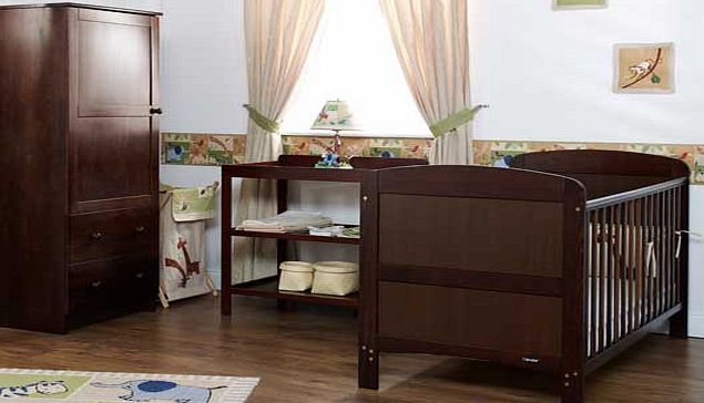 Obaby Grace 3 Piece Nursery Furniture Set - Dark