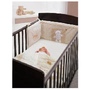 Grace Cot Bed, Dark Pine With Cream
