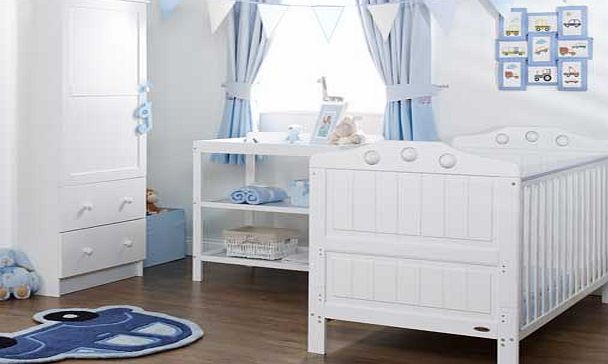 Obaby Lisa 3 Piece Nursery Furniture Set - White