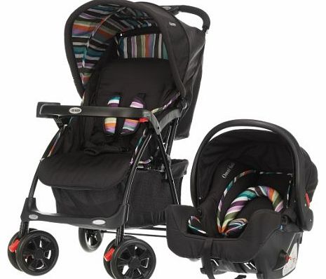 Obaby Monty Travel System (Black Stripe)