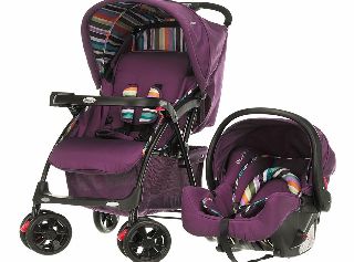 Obaby Monty Travel System Purple Stripe 2014