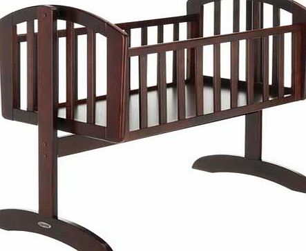 Obaby Sophie Swinging Crib - Walnut