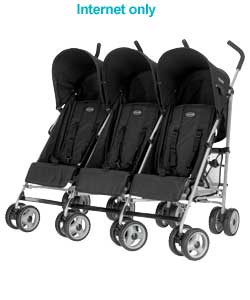 obaby Triple Stroller - Black