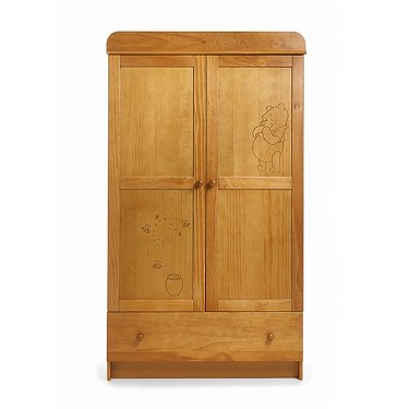 OBaby Winnie the Pooh Country Pine Double Wardrobe