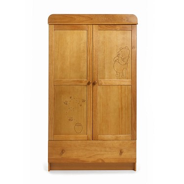 OBaby Winnie the Pooh Country Pine Double Wardrobe
