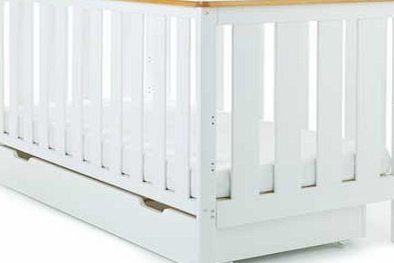 Obaby York Cot Bed and Under Cot Drawer -