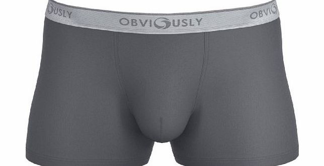 Obviously Graphite Naked Boxer Briefs 3 Inch Leg by Obviously - Medium