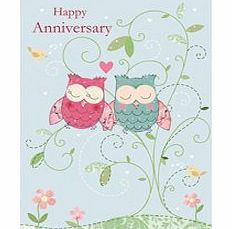 Occasions Card Collection Illustrative Owls Anniversary Occasions Card Collection