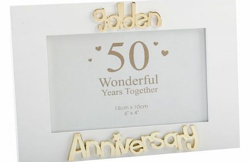Occasions Direct 50th / Golden Wedding Anniversary Photo Frame, Gift