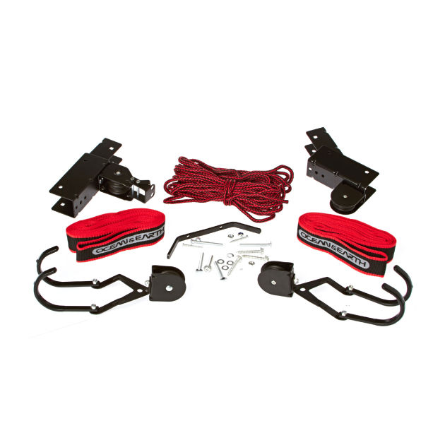 Ocean and Earth Hoist Ceiling Rack - Black