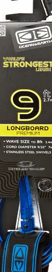 Ocean and Earth Longboard Premium Blue Leash -