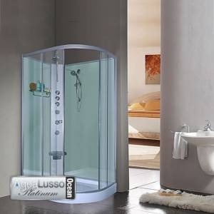 OCEAN Aqualusso Crystal Shower Cabin 1200mm Left
